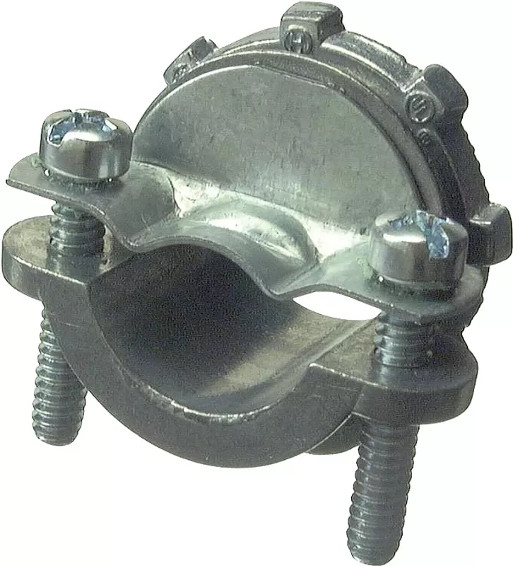 1 In. Non-metallic Clamp Connector, Zinc, 25 Pk, Model 05110b