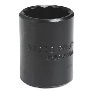 Proto Torqueplus Protoblack Sockets, 3/8 in Drive, 1/2 in, 12 Points (1 EA / EA)